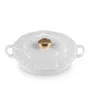 Le Creuset Gourmet Professional Olla flor 26 cm blanca