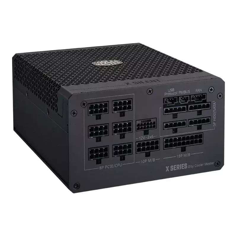 Fuente de alimentación Cooler Master X Silent Edge Platinum 1100 W 24-Pin-ATX Negra
