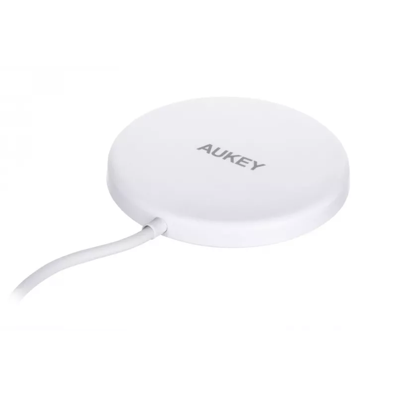 AUEKY Aircore Magnetic LC-A1 Cargador inalámbrico magnético QI USB-C 15W Blanco