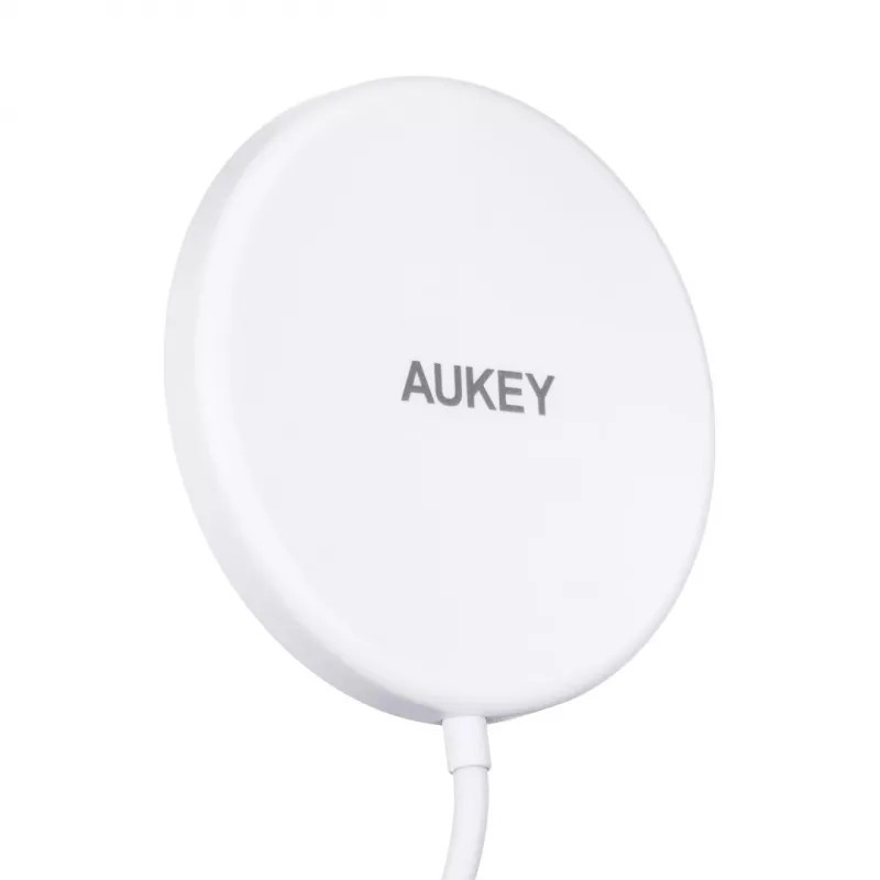 AUEKY Aircore Magnetic LC-A1 Cargador inalámbrico magnético QI USB-C 15W Blanco