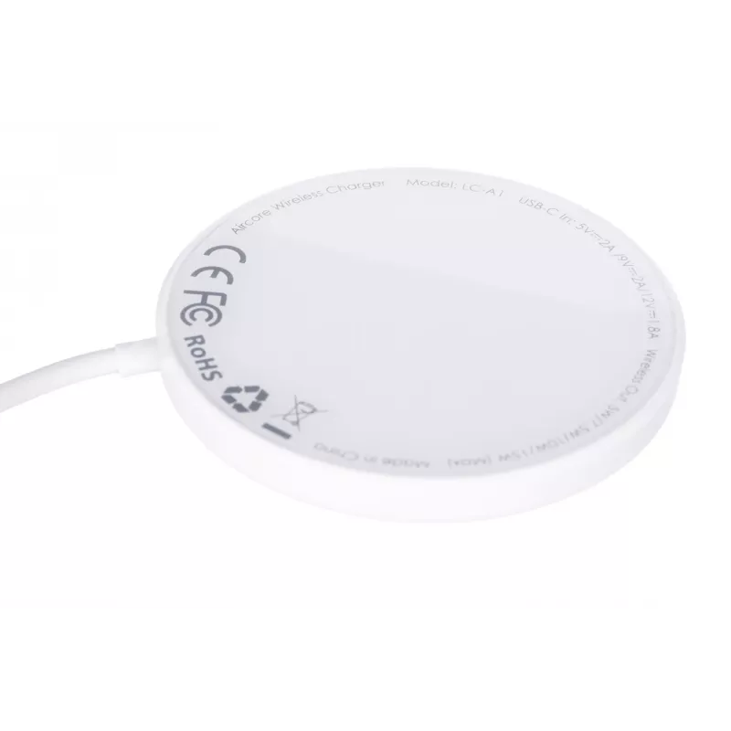 AUEKY Aircore Magnetic LC-A1 Cargador inalámbrico magnético QI USB-C 15W Blanco
