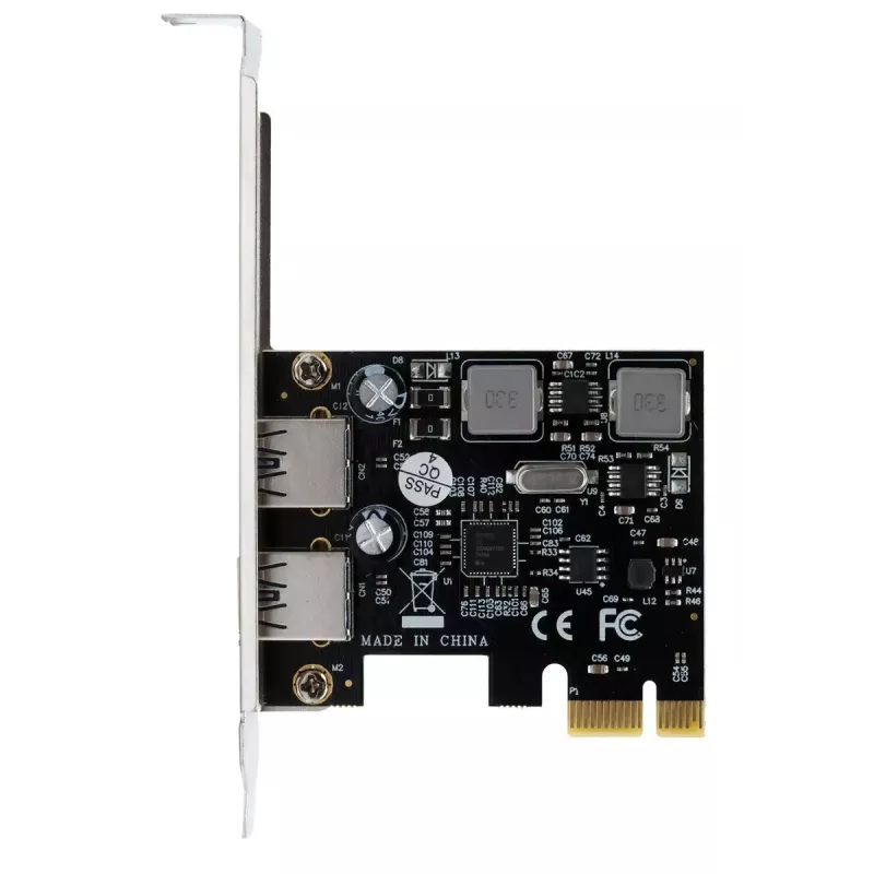 EXSYS Tarjeta PCIe 2 puertos USB 3.2 Gen 1 3A Renesas