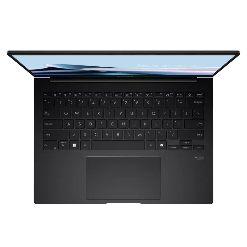 Portátil ASUS Zenbook 14 OLED UM3406KA-WS79T — 14 pulgadas WUXGA pantalla táctil, AMD Ryzen AI 7 350 2 GHz, 32 GB LPDDR5x, 1 TB SSD, Windows 11 Home, Negro