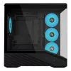 Caja de PC mini torre Lian Li Vector V100R MINI — Mini-ITX/Micro-ATX, cristal templado, 3x120mm lateral + 1x120mm ventilador trasero, 2x 2,5 pulgadas + 1x 3,5 pulgadas bahías, negro