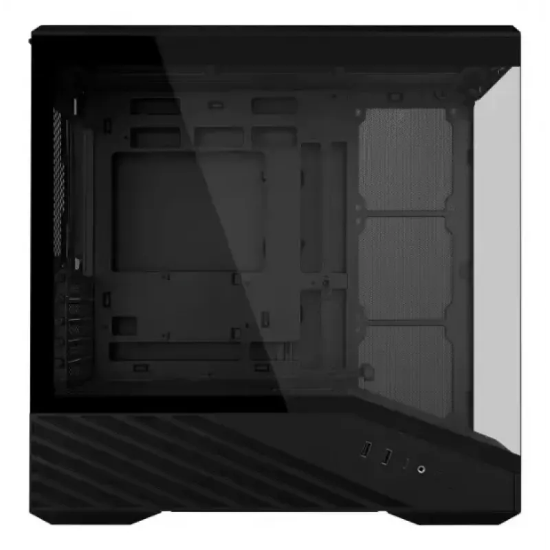 Caja de PC mini torre Lian Li Vector V100R MINI — Mini-ITX/Micro-ATX, cristal templado, 3x120mm lateral + 1x120mm ventilador trasero, 2x 2,5 pulgadas + 1x 3,5 pulgadas bahías, negro