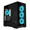 Caja de PC mini torre Lian Li Vector V100R MINI — Mini-ITX/Micro-ATX, cristal templado, 3x120mm lateral + 1x120mm ventilador trasero, 2x 2,5 pulgadas + 1x 3,5 pulgadas bahías, negro