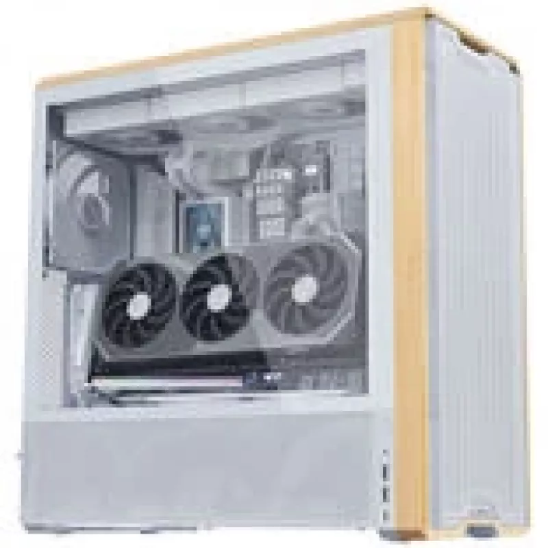 Kit de montaje vertical para GPU Lian Li G89.VG4-5-V4W.00 con cable riser PCIe 5.0, blanco