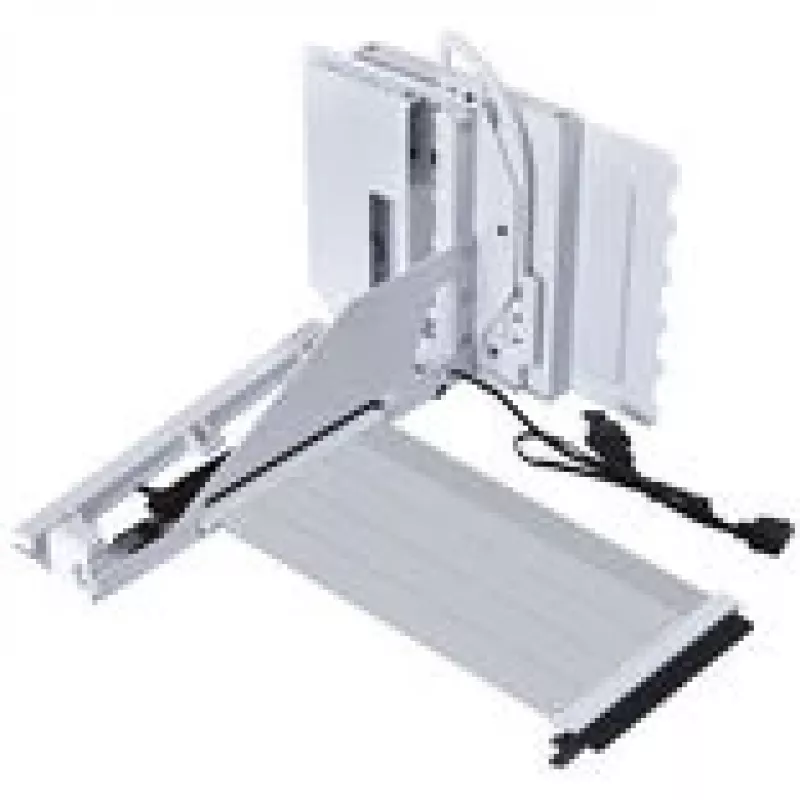 Kit de montaje vertical para GPU Lian Li G89.VG4-5-V4W.00 con cable riser PCIe 5.0, blanco