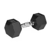 Mancuernas de hierro fundido engomadas HEX 2x9 kg REBEL ACTIVE