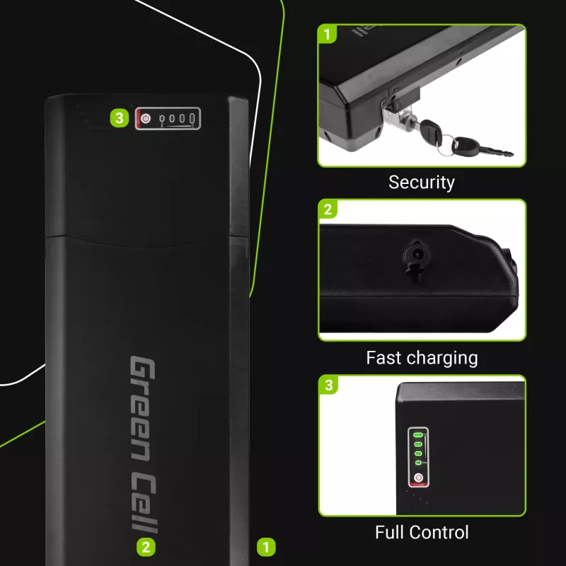 Batería para e-bike – portaequipajes – 24 V – 13 Ah