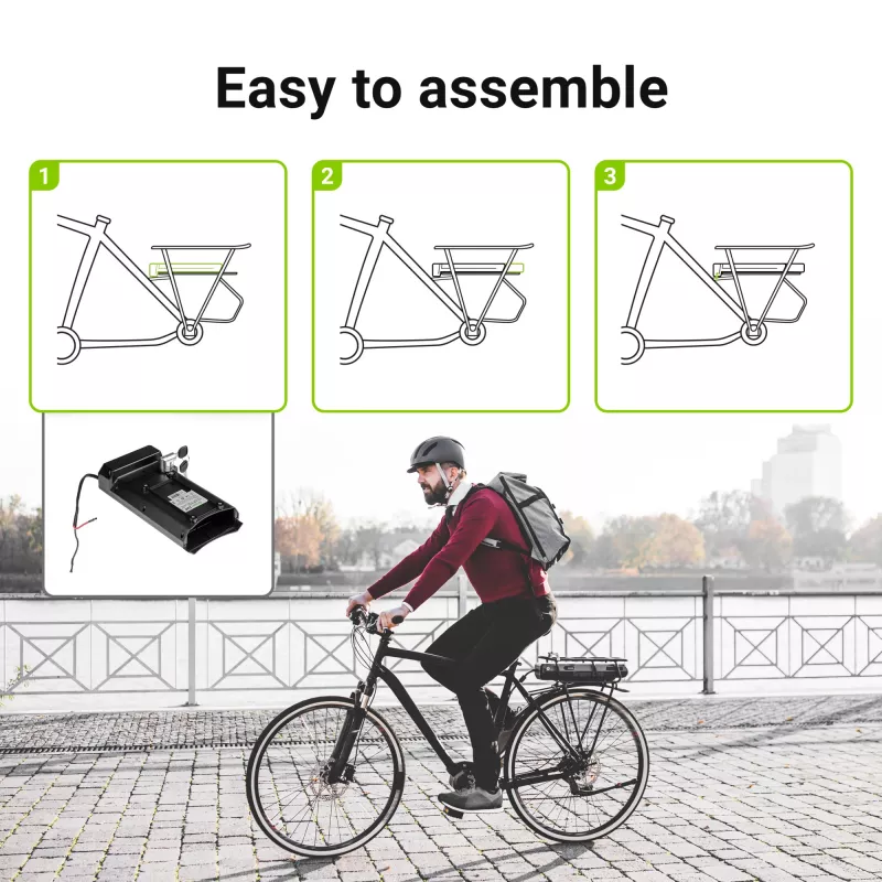 Batería para e-bike – portaequipajes – 24 V – 13 Ah