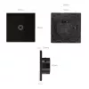 Interruptor de luz de pared MACLEAN MCE710B control táctil individual, placa de pared integrada compatible