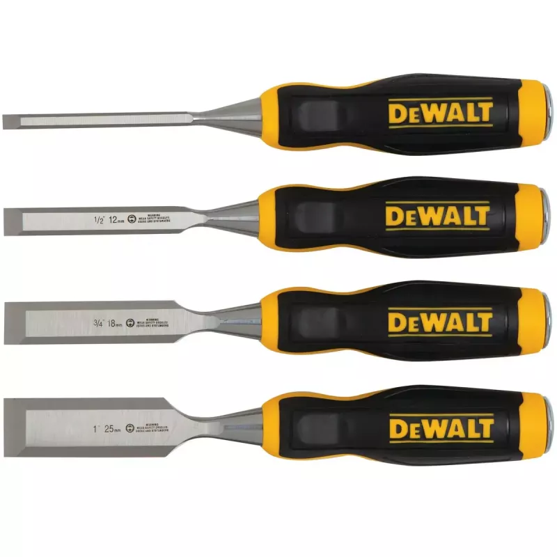 Juego de formones para madera DeWALT DWHT0-16063 4 piezas