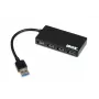 Hub de interfaz iBox IUH3F56 USB 3.2 Gen 1 (3.1 Gen 1) Type-A 5000 Mbit/s Negro