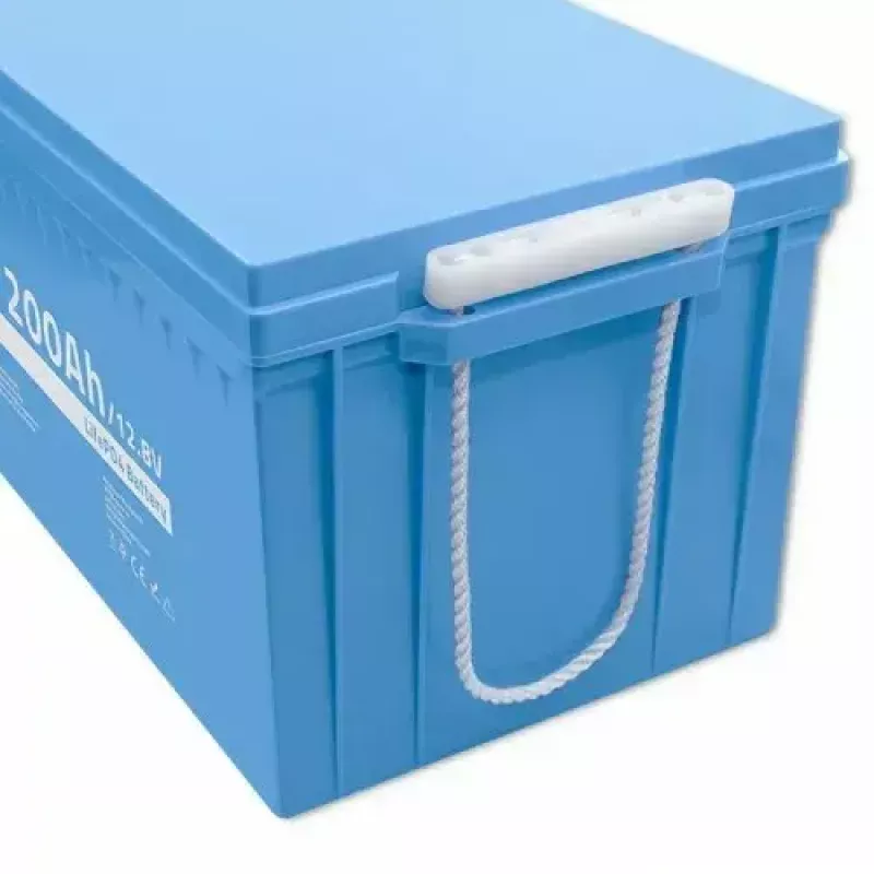 Batería de vehículo Qoltec 53707 Litio-hierro-fosfato 200 Ah 12,8 V