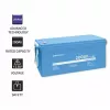 Batería de vehículo Qoltec 53707 Litio-hierro-fosfato 200 Ah 12,8 V