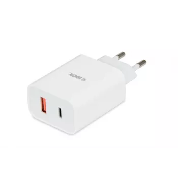 Cargador de interior iBox C-36 Universal Blanco carga rápida USB