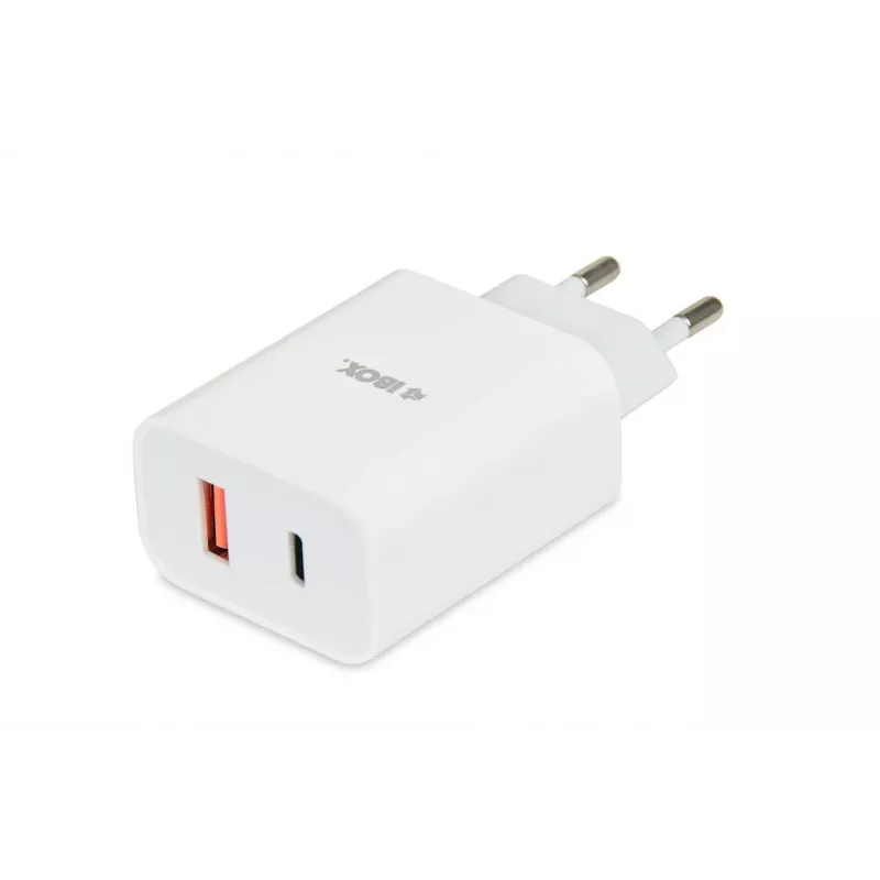 Cargador de interior iBox C-36 Universal Blanco carga rápida USB