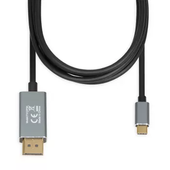 Adaptador de cable de vídeo IBOX ITVCDP4K USB Type-C a DisplayPort 1,8 m Negro