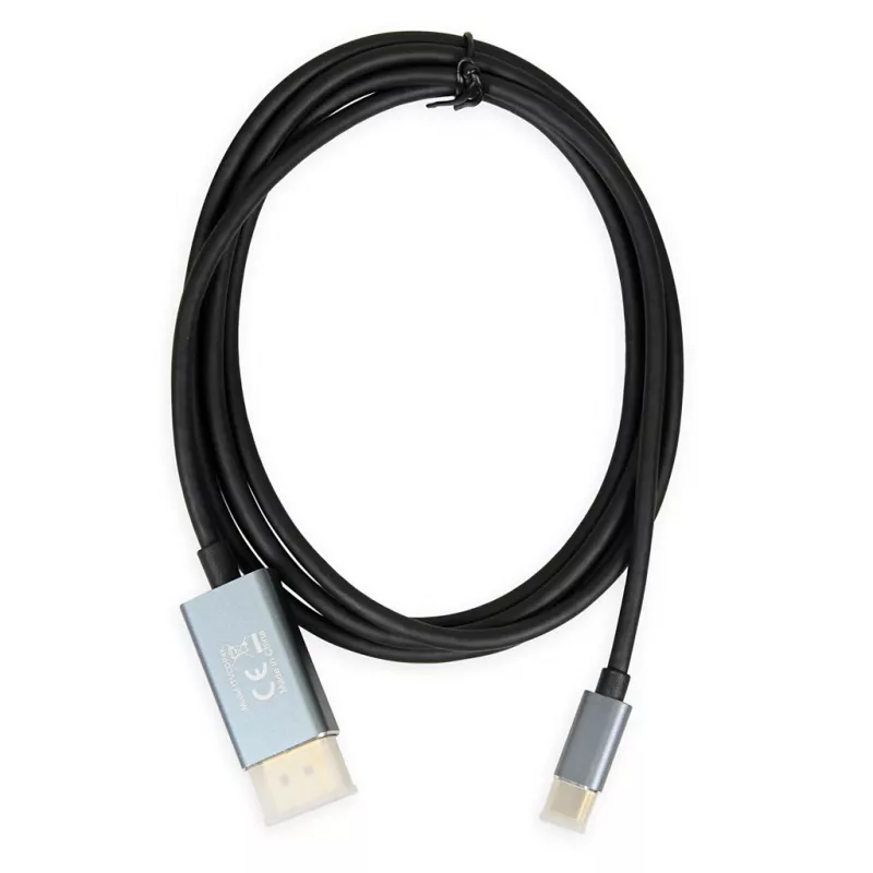 Adaptador de cable de vídeo IBOX ITVCDP4K USB Type-C a DisplayPort 1,8 m Negro