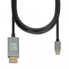 Adaptador de cable de vídeo IBOX ITVCDP4K USB Type-C a DisplayPort 1,8 m Negro