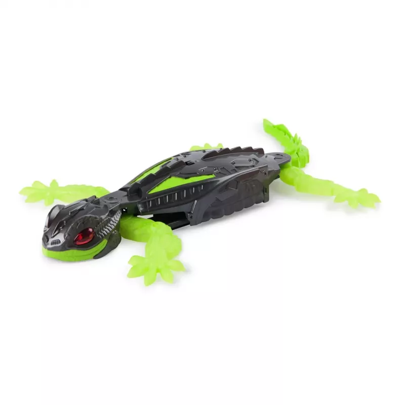 HEX BOTS | Robot RC gecko trepador de pared interactivo de juguete | Verde/Gris