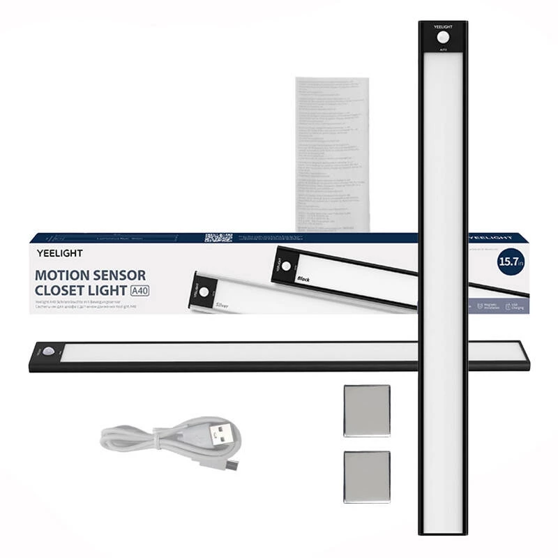 Yeelight Closet Light YLBGD-0045 Luz de armario con sensor de movimiento 40 cm negra 4000 K