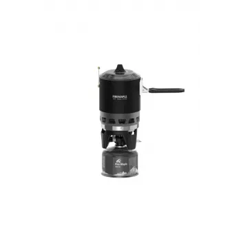 Hornillo de camping portátil Fire‑maple FMS‑X3 Negro — compacto, olla ligera