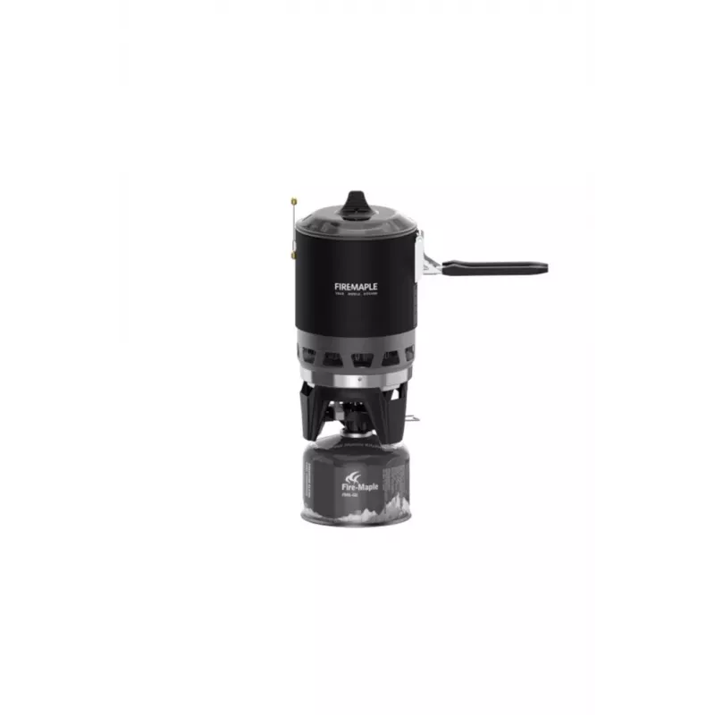 Hornillo de camping portátil Fire‑maple FMS‑X3 Negro — compacto, olla ligera