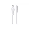 Cable de alimentación Gembird PC-184/2-W — 1,8 m, conector macho Type-C a conector hembra C8, blanco