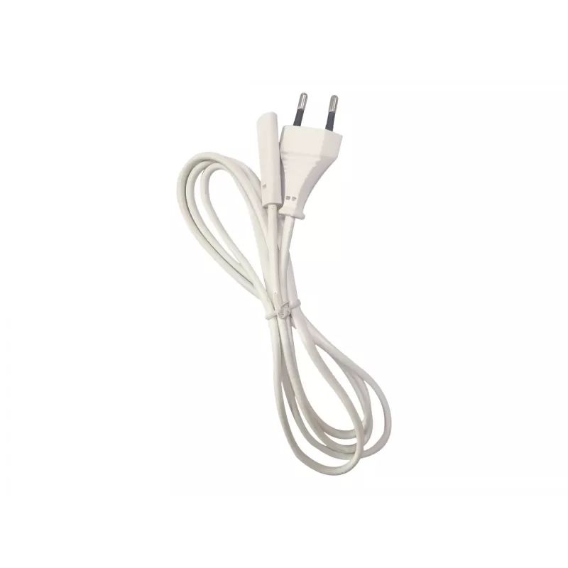 Cable de alimentación Gembird PC-184/2-W — 1,8 m, conector macho Type-C a conector hembra C8, blanco