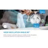 Ventilador de mesa Midea FT40-21M — 40 cm de diámetro, 3 velocidades, oscilación, 25 W, Blanco