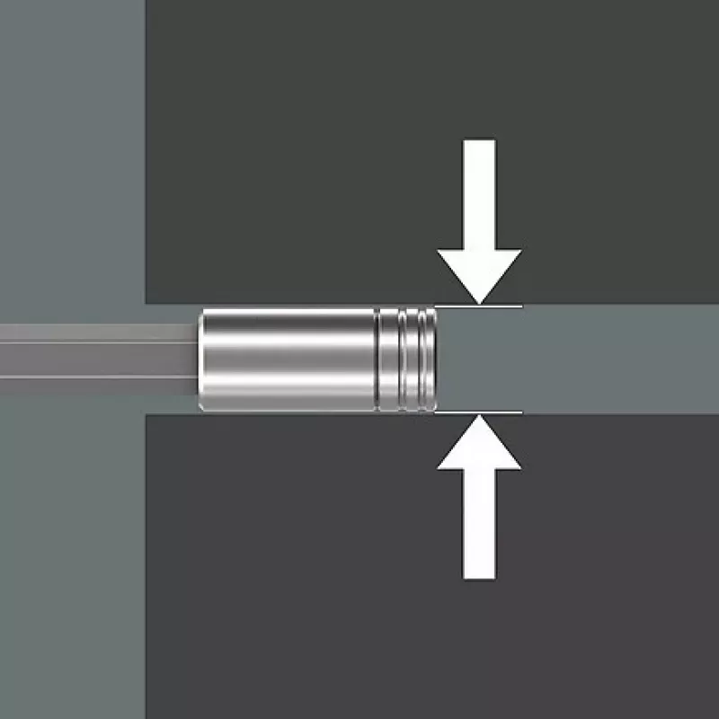 Destornillador Wera Kraftform compact 27 XL SHK 1 para bits de fontanería 1/4 300 mm (05136075001)