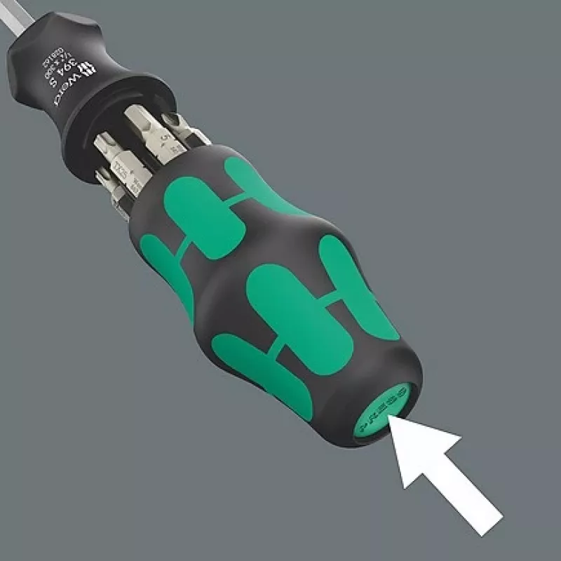 Destornillador Wera Kraftform compact 27 XL SHK 1 para bits de fontanería 1/4 300 mm (05136075001)