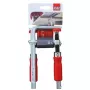 Abrazadera Bessey GTR12 — apertura 12 cm, acero inoxidable, roja, fuerza de sujeción 244,73 kg