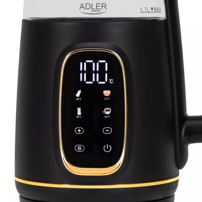 ADLER AD 1305 Hervidor negro-dorado