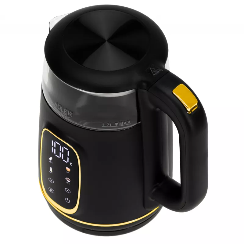 ADLER AD 1305 Hervidor negro-dorado