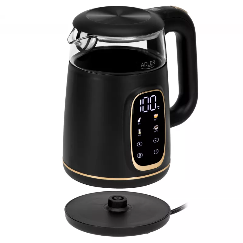 ADLER AD 1305 Hervidor negro-dorado