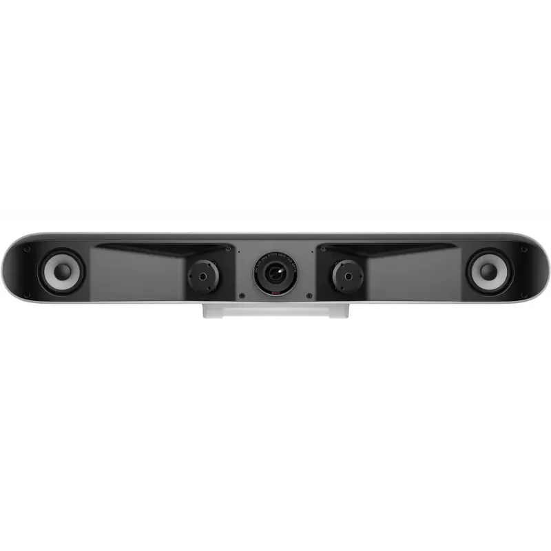 HP POLY POLY Studio X52 All‑In‑One Video Bar — 4K UHD, 30 fps, campo de visión de 95°, zoom digital de 5 aumentos, Wi‑Fi, Bluetooth, Android, Blanco