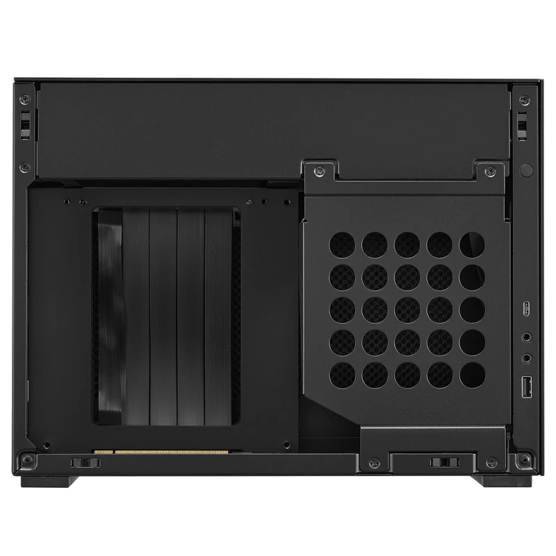 Caja Mini-ITX Lian Li A4-H2O X4, cable riser PCIe 4.0 – Negra (A4-H2O X4) | ITwork