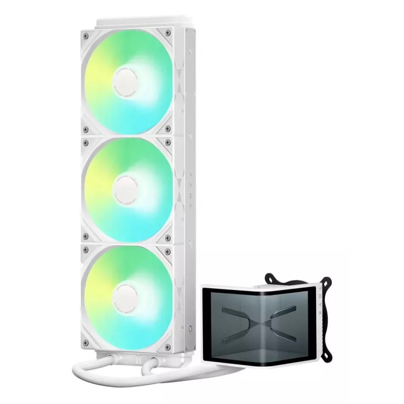 Ventilador líquido para CPU TRYX PANORAMA SE ARGB 360 con pantalla 3D-AMOLE, radiador de 360 mm