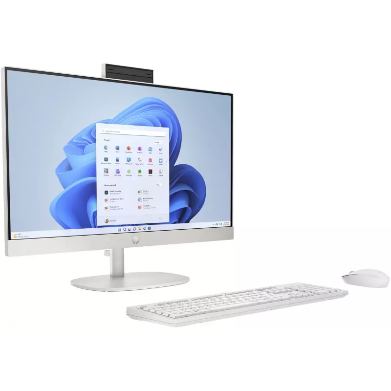 HP 24-cr0312nw AMD Ryzen™ 5 7520U 60,5 cm (23,8) 1920 x 1080 px PC todo en uno 16 GB LPDDR5-SDRAM 512 GB SSD Windows 11 Home Wi-Fi 6 (802.11ax) Blanco