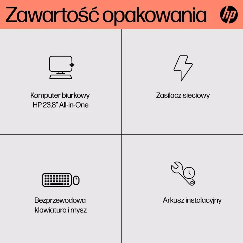 HP 24-cr0312nw AMD Ryzen™ 5 7520U 60,5 cm (23,8) 1920 x 1080 px PC todo en uno 16 GB LPDDR5-SDRAM 512 GB SSD Windows 11 Home Wi-Fi 6 (802.11ax) Blanco