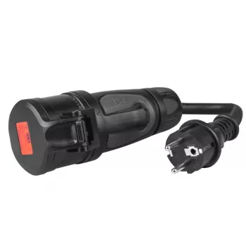 Green Cell EVAK01 Adaptador, de CEE 16 A 400 V 5P a Schuko 230 V, rojo