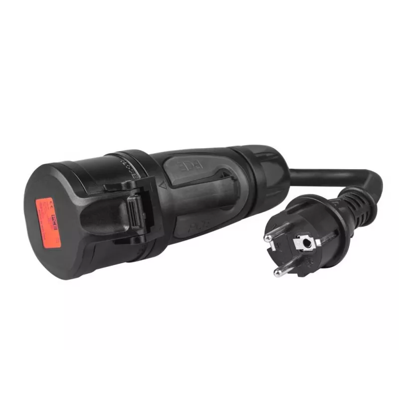 Green Cell EVAK01 Adaptador, de CEE 16 A 400 V 5P a Schuko 230 V, rojo
