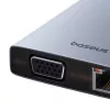 Hub 13en1 Baseus PortalJoy USB-C a HDMI+DP+VGA+C+USB+PD+RJ45+SD/TF+3,5mm (gris)