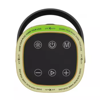 Altavoz portátil GEMBIRD SPK-BT-LED-06, Bluetooth, LED integrado, batería recargable