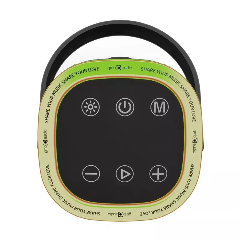 Altavoz portátil GEMBIRD SPK-BT-LED-06, Bluetooth, LED integrado, batería recargable