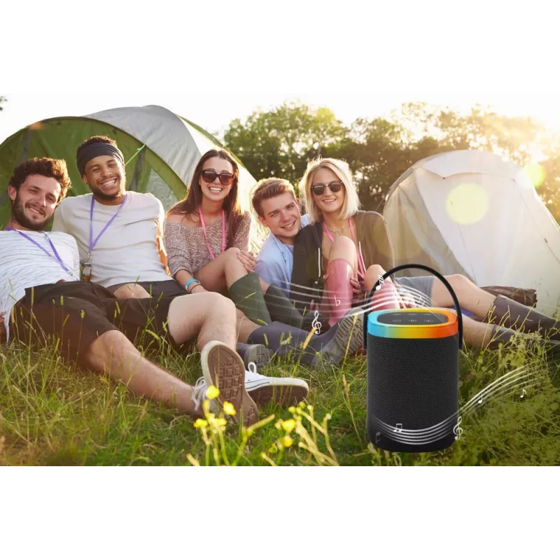 Altavoz portátil GEMBIRD SPK-BT-LED-06, Bluetooth, LED integrado, batería recargable