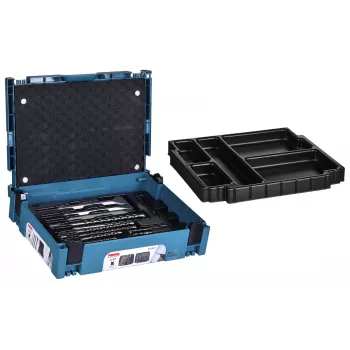 JUEGO DE BROCAS SDS + CINCELES MAKITA 17 pzs. EN MALETÍN MAKPAC